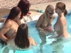 Festinha das esposas na piscina